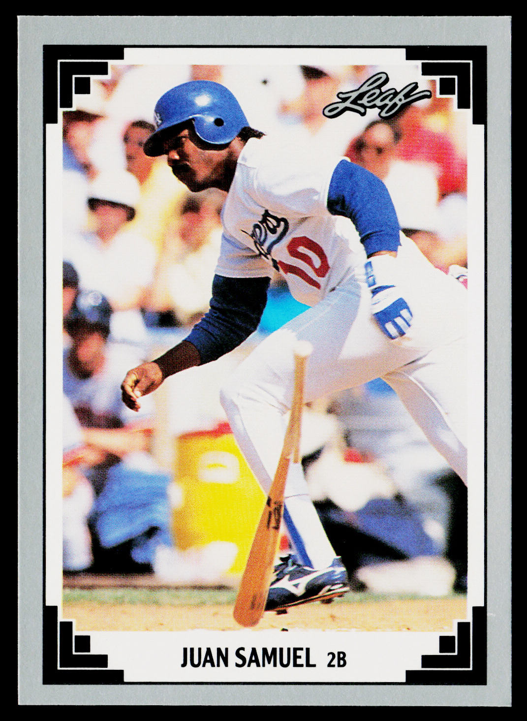 Juan Samuel 1991 Leaf #10 Los Angeles Dodgers