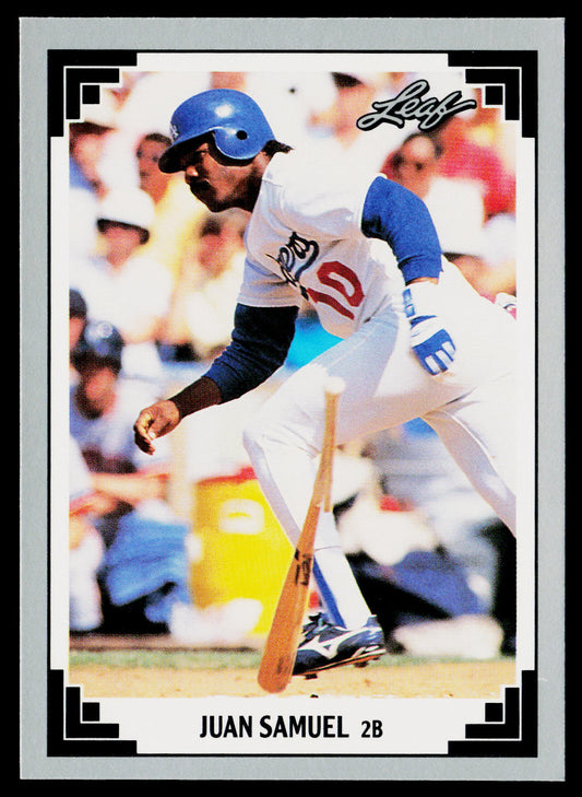 Juan Samuel 1991 Leaf #10 Los Angeles Dodgers