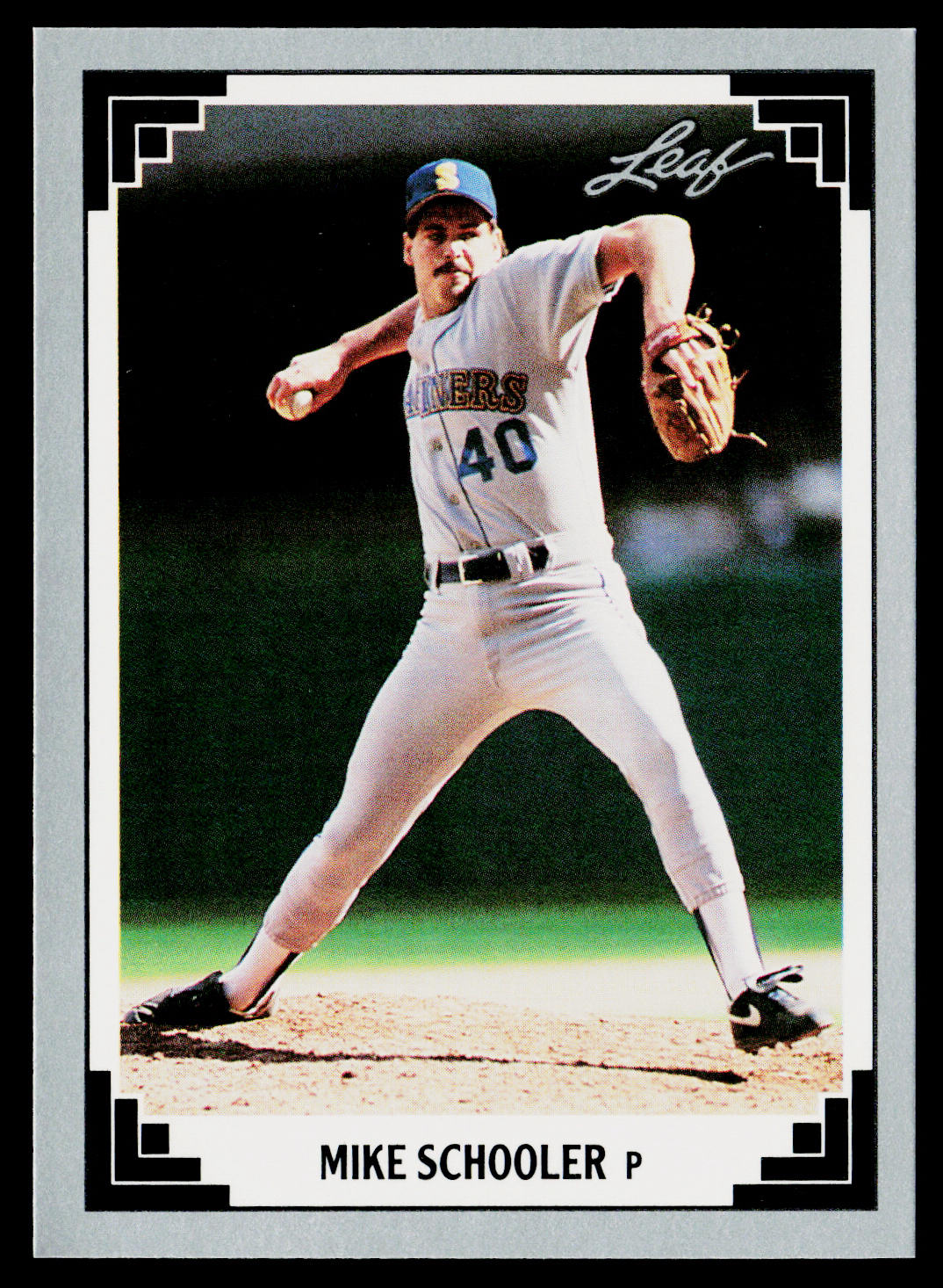 Mike Schooler 1991 Leaf #230 Seattle Mariners