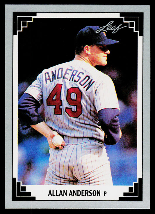 Allan Anderson 1991 Leaf #259 Minnesota Twins