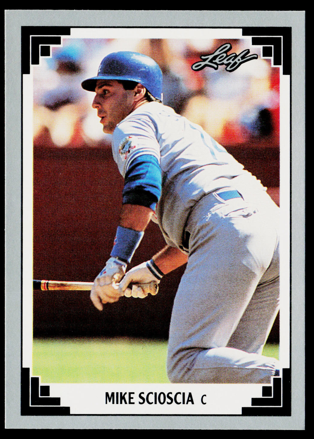 Mike Scioscia 1991 Leaf #24 Los Angeles Dodgers