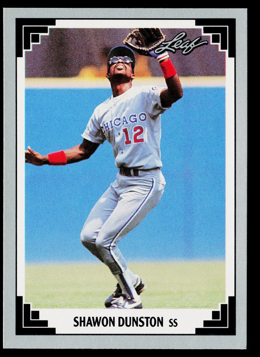 Shawon Dunston 1991 Leaf #25 Chicago Cubs