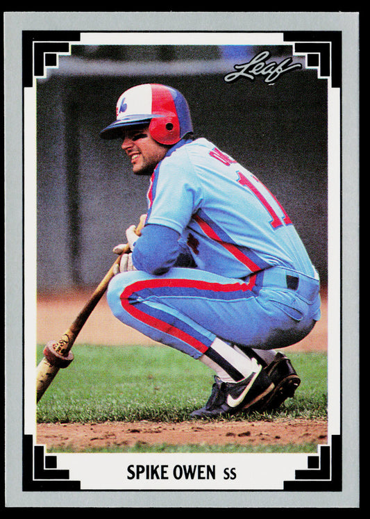 Spike Owen 1991 Leaf #36 Montreal Expos