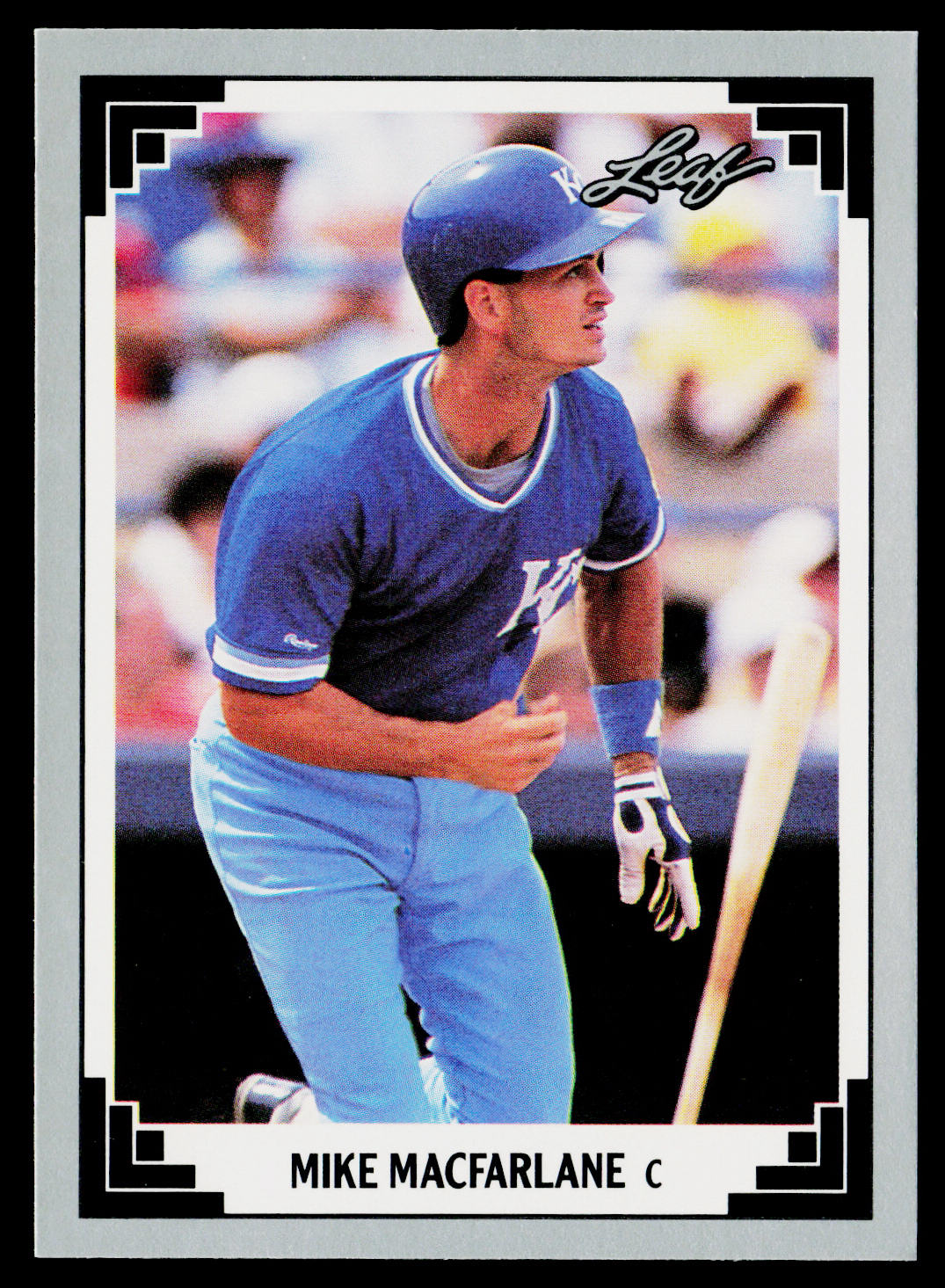Mike Macfarlane 1991 Leaf #30 Kansas City Royals