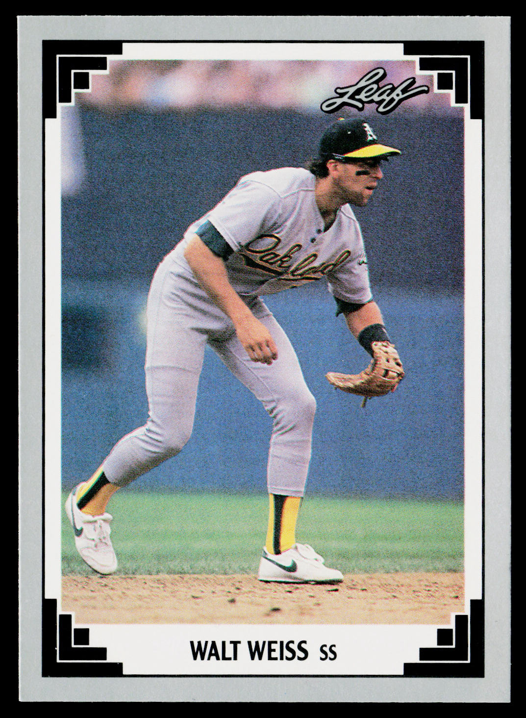 Walt Weiss 1991 Leaf #50 Oakland Athletics