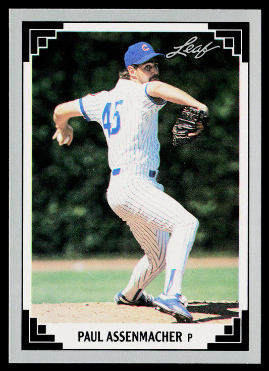 Paul Assenmacher 1991 Leaf #53 Chicago Cubs