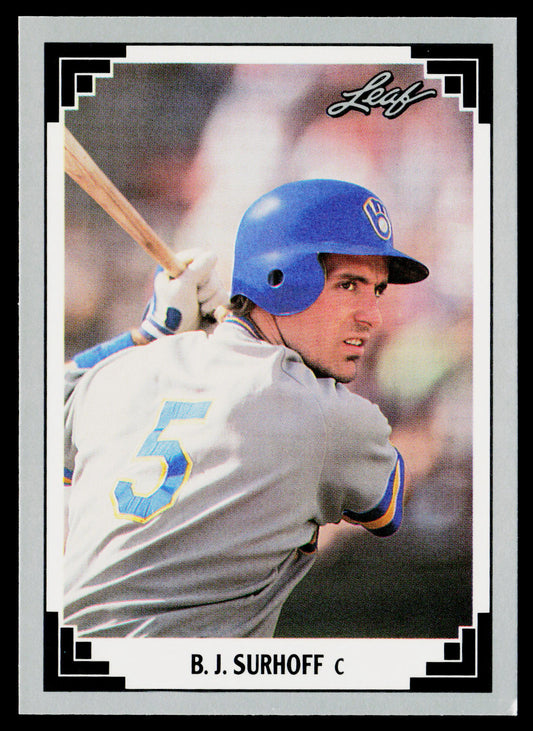 B.J. Surhoff 1991 Leaf #42 Milwaukee Brewers