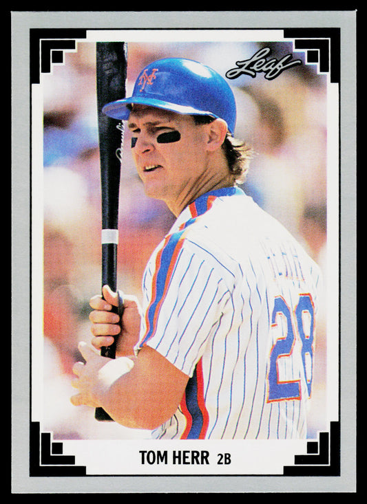 Tom Herr 1991 Leaf #48 New York Mets