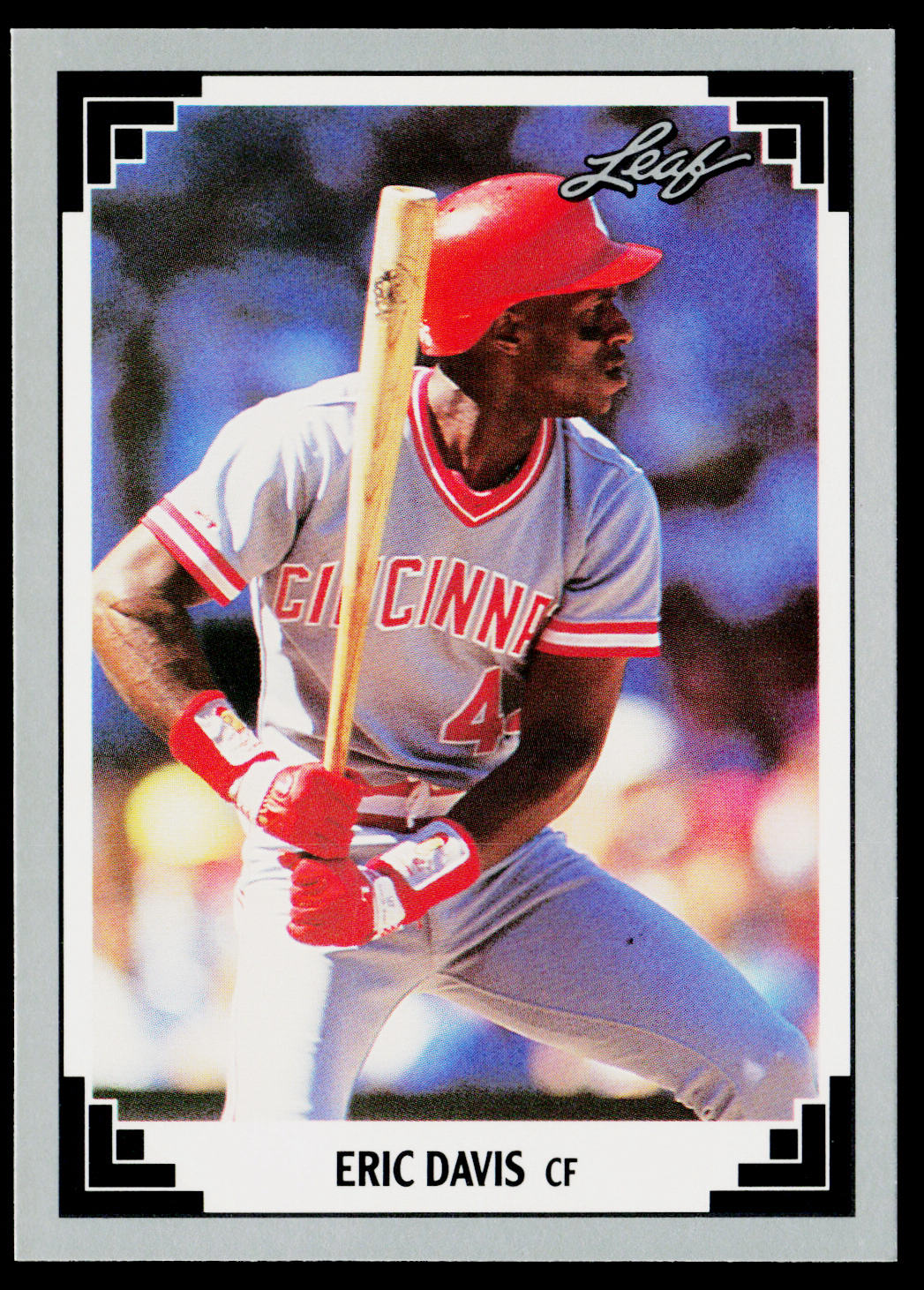 Eric Davis 1991 Leaf #37 Cincinnati Reds