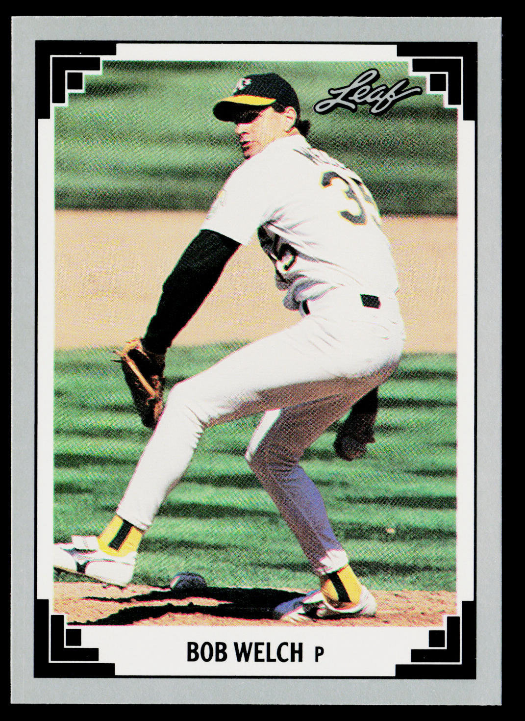 Bob Welch 1991 Leaf #64 Oakland Athletics