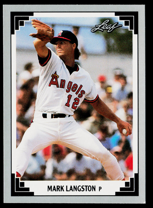 Mark Langston 1991 Leaf #67 California Angels