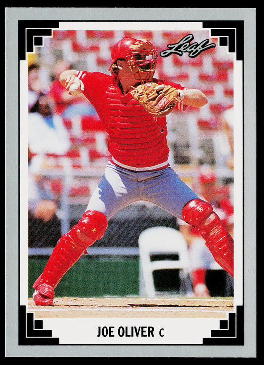 Joe Oliver 1991 Leaf #73 Cincinnati Reds