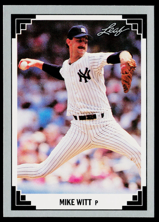 Mike Witt 1991 Leaf #74 New York Yankees
