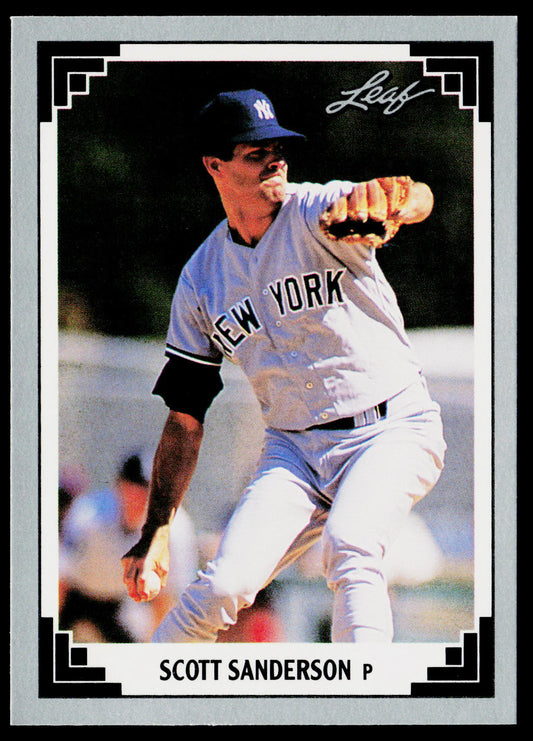 Scott Sanderson 1991 Leaf #169 New York Yankees