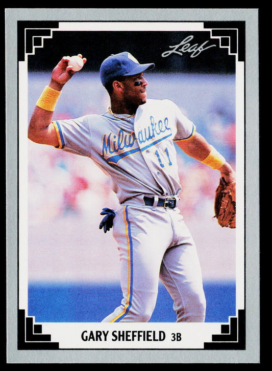 Gary Sheffield 1991 Leaf #173 Milwaukee Brewers