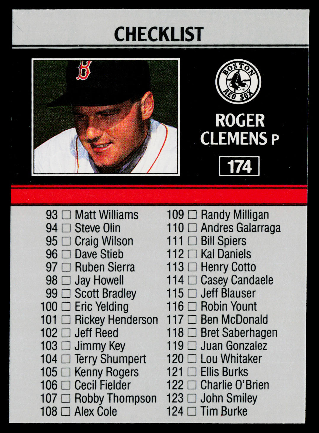 Checklist: 397-473 1992 Donruss #476 397-473 (Factory Set version)
