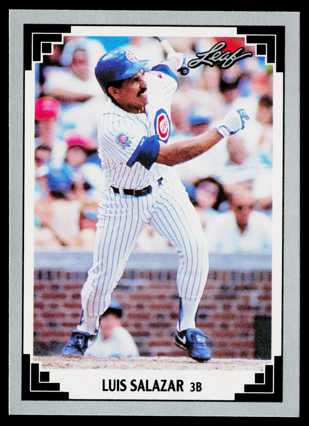 Luis Salazar 1991 Leaf #185 Chicago Cubs