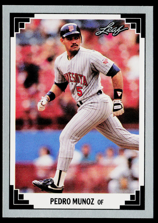 Pedro Munoz 1991 Leaf #186 RC Minnesota Twins