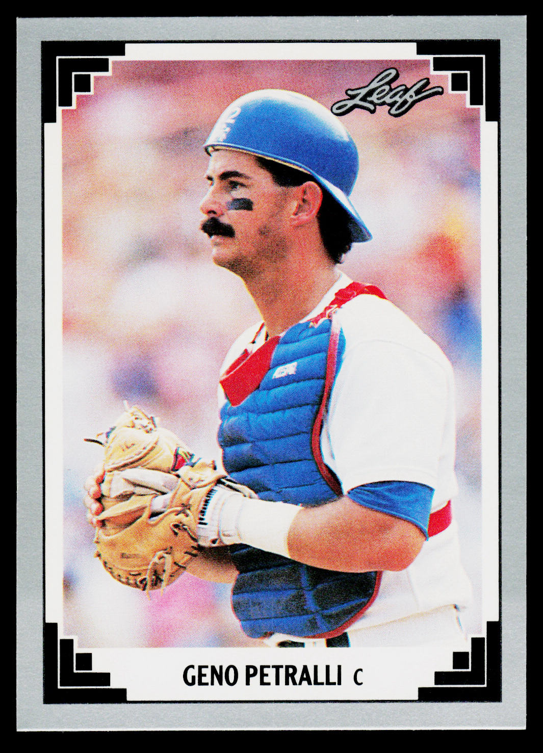 Geno Petralli 1991 Leaf #148 Texas Rangers