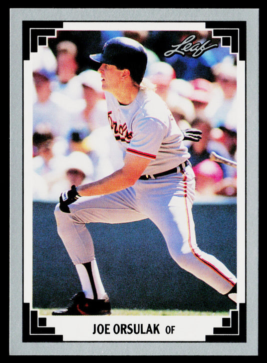 Joe Orsulak 1991 Leaf #152 Baltimore Orioles