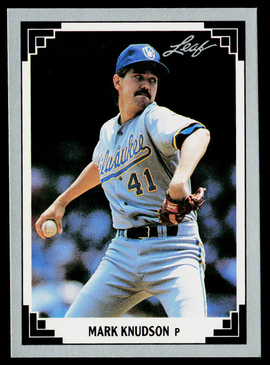 Mark Knudson 1991 Leaf #159 Milwaukee Brewers