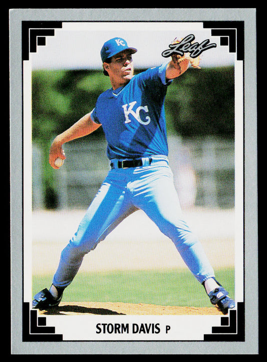 Storm Davis 1991 Leaf #161 Kansas City Royals