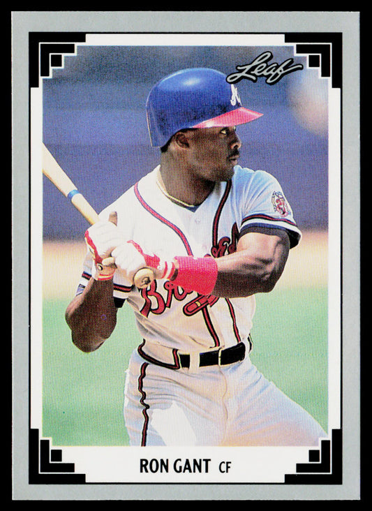 Ron Gant 1991 Leaf #129 Atlanta Braves