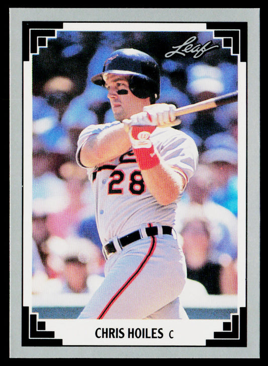 Chris Hoiles 1991 Leaf #131 Baltimore Orioles