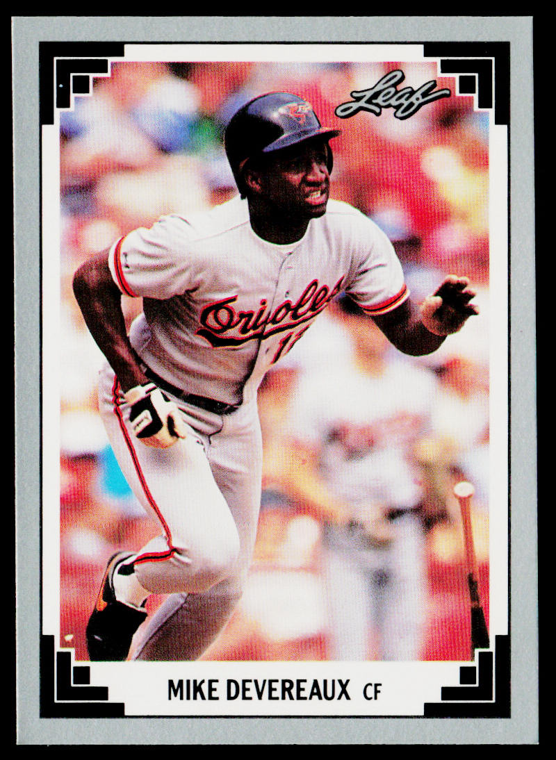 Mike Devereaux 1991 Leaf #138 Baltimore Orioles