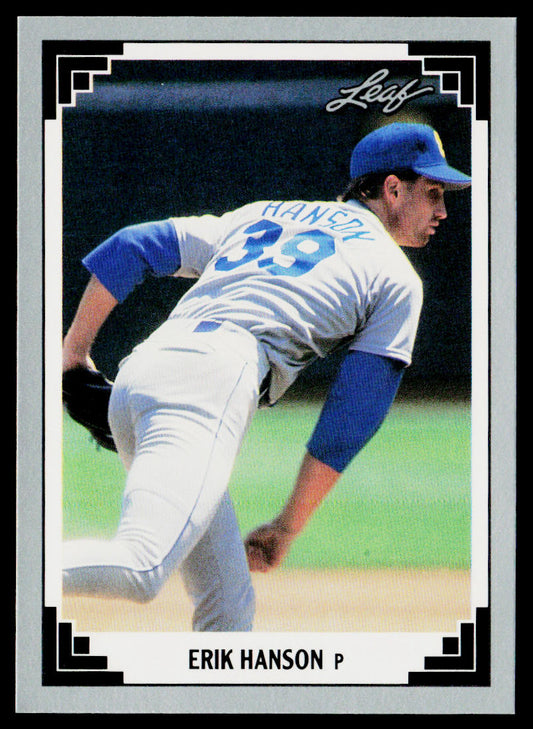 Erik Hanson 1991 Leaf #142 Seattle Mariners
