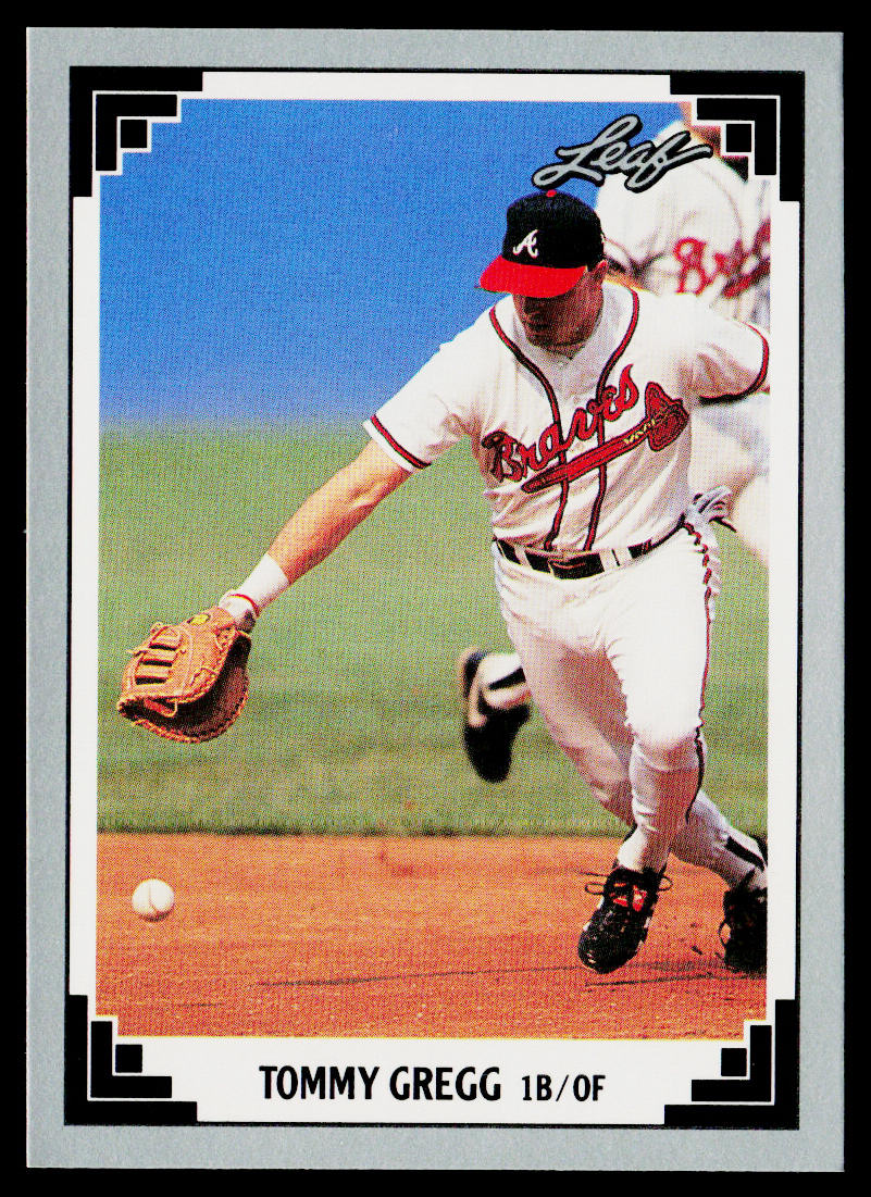 Tommy Gregg 1991 Leaf #144 Atlanta Braves