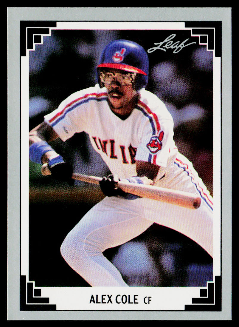 Alex Cole 1991 Leaf #108 Cleveland Indians