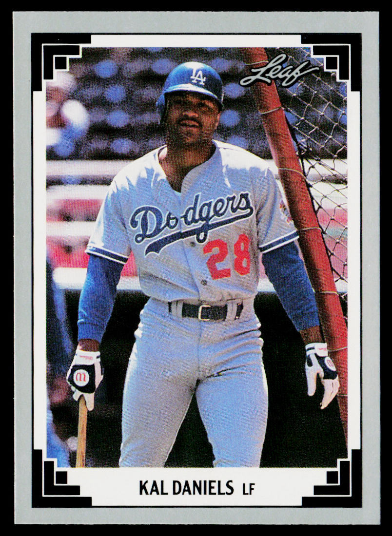 Kal Daniels 1991 Leaf #112 Los Angeles Dodgers