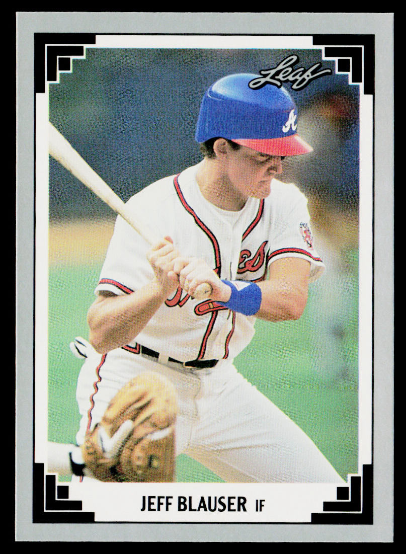 Jeff Blauser 1991 Leaf #115 Atlanta Braves