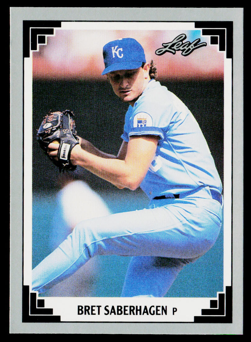 Bret Saberhagen 1991 Leaf #118 Kansas City Royals