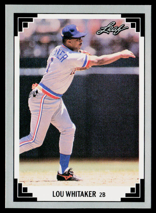 Lou Whitaker 1991 Leaf #120 Detroit Tigers