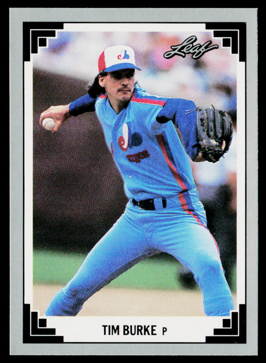 Tim Burke 1991 Leaf #124 Montreal Expos