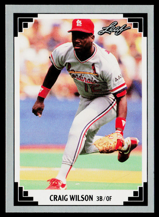 Craig Wilson 1991 Leaf #95 RC St. Louis Cardinals