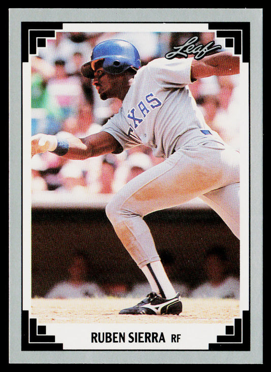 Ruben Sierra 1991 Leaf #97 Texas Rangers