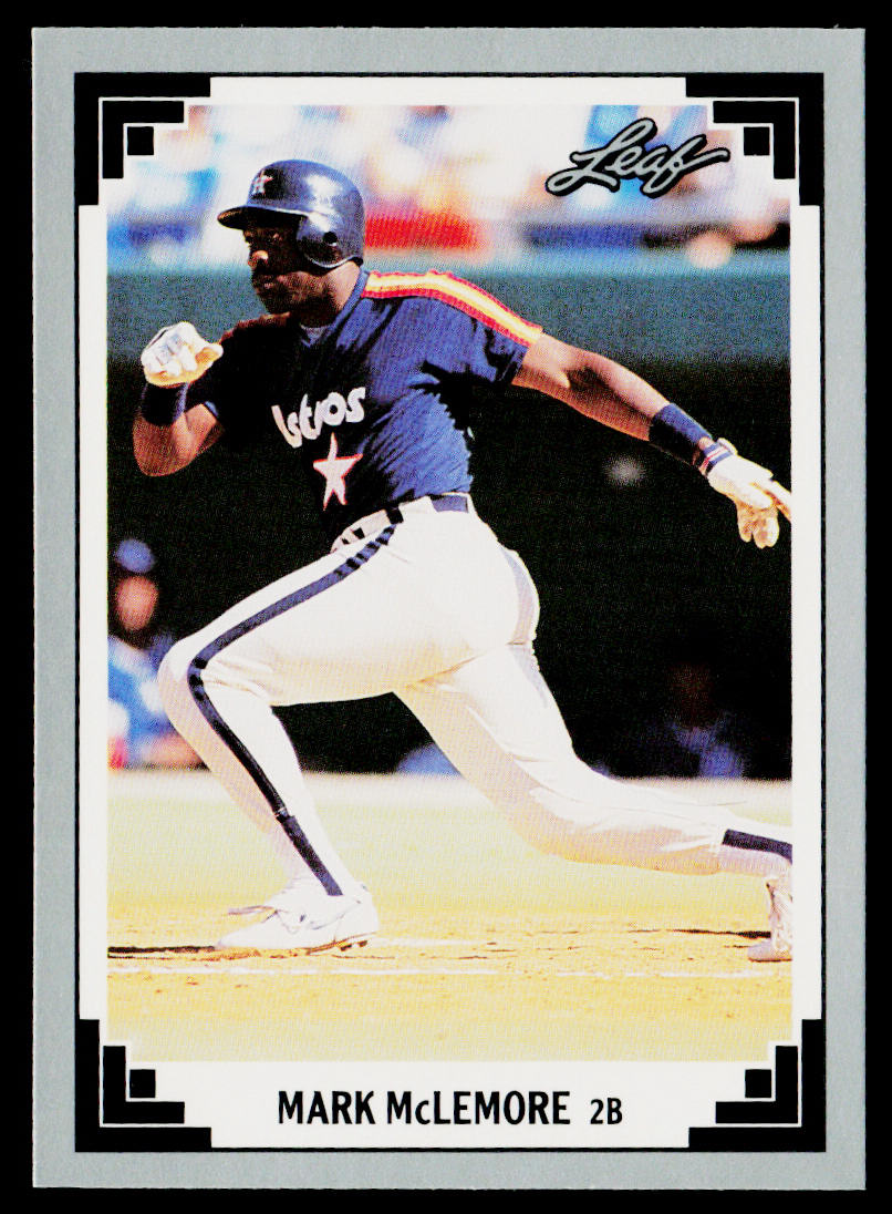Mark McLemore 1991 Leaf #86 Houston Astros