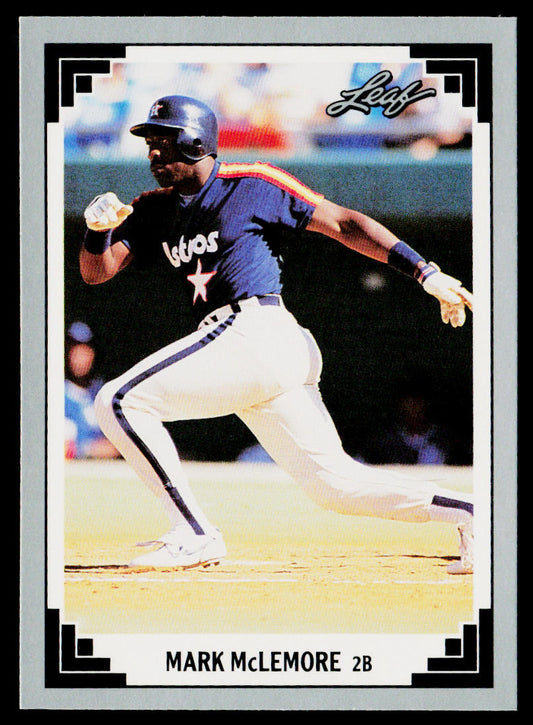 Mark McLemore 1991 Leaf #86 Houston Astros