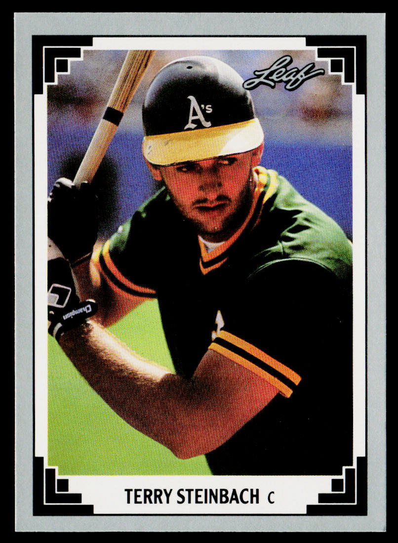 Terry Steinbach 1991 Leaf #87 Oakland Athletics