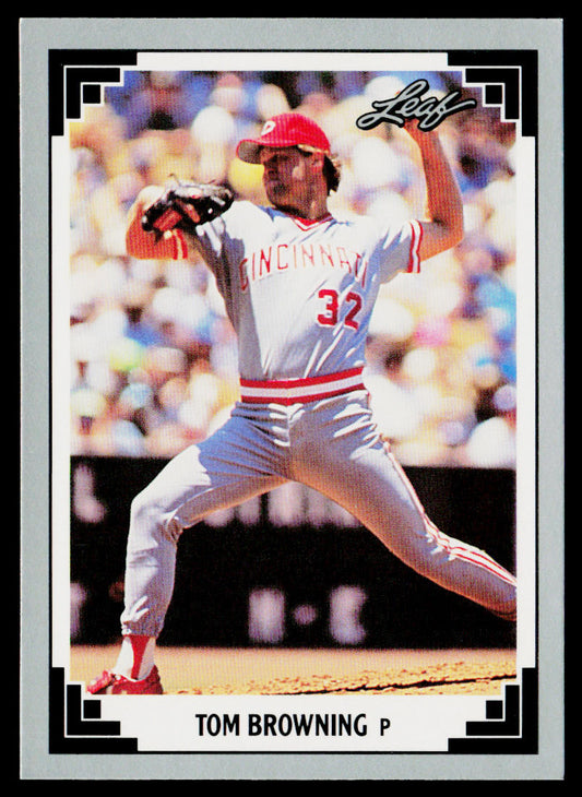 Tom Browning 1991 Leaf #88 Cincinnati Reds