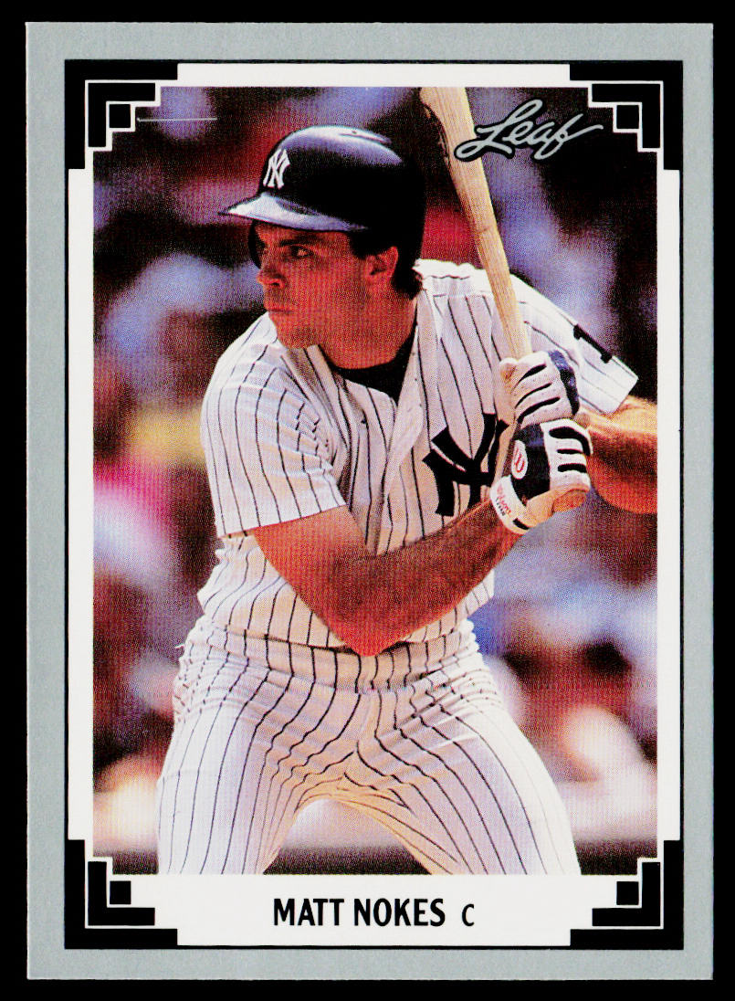 Matt Nokes 1991 Leaf #89 New York Yankees