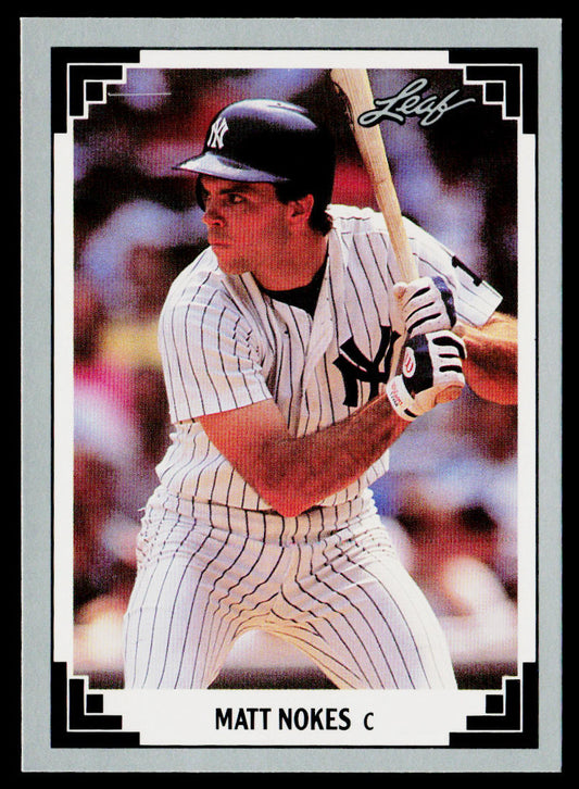 Matt Nokes 1991 Leaf #89 New York Yankees