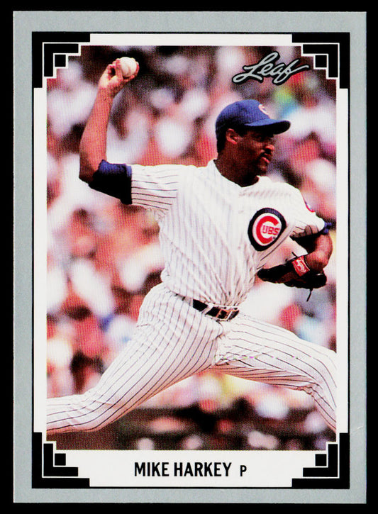 Mike Harkey 1991 Leaf #90 Chicago Cubs