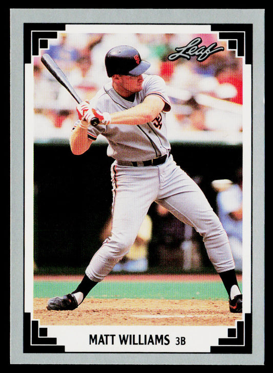 Matt Williams 1991 Leaf #93 San Francisco Giants