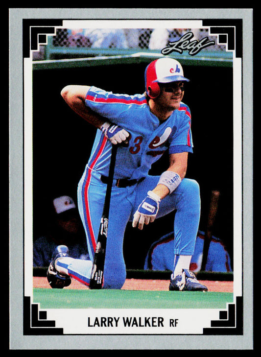 Larry Walker 1991 Leaf #241 Montreal Expos