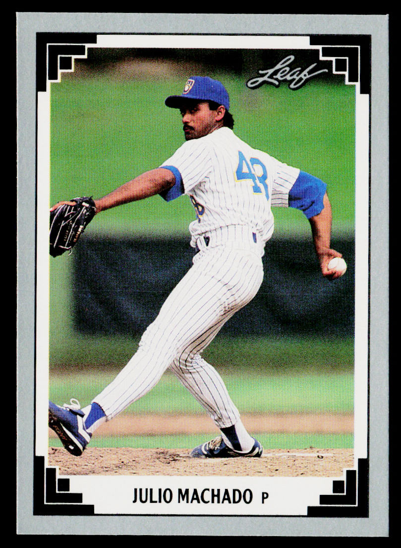 Julio Machado 1991 Leaf #247 Milwaukee Brewers