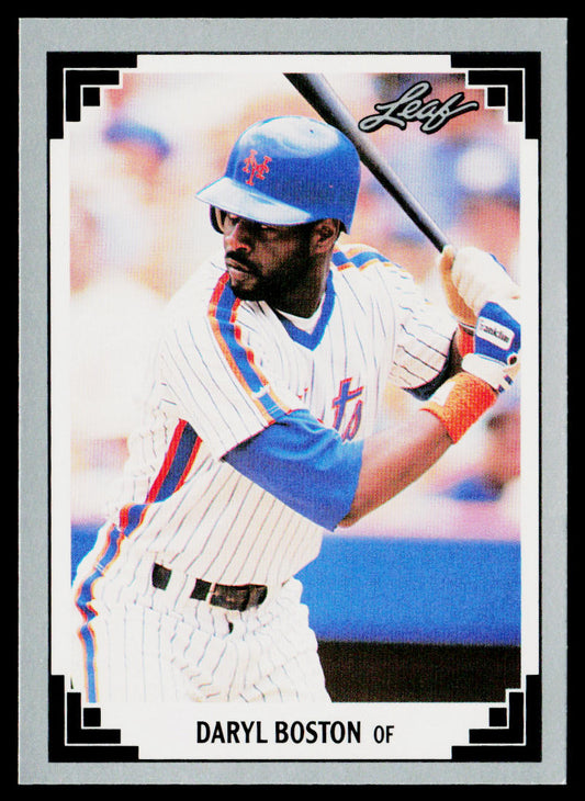 Daryl Boston 1991 Leaf #202 New York Mets